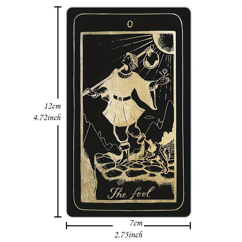 KEPNOY Luna Somnia Tarot Deck with Guidebook, 78-Card Standard Size, Paper Material, Fortune Telling Game for Halloween, Christmas, Thanksgiving Gift