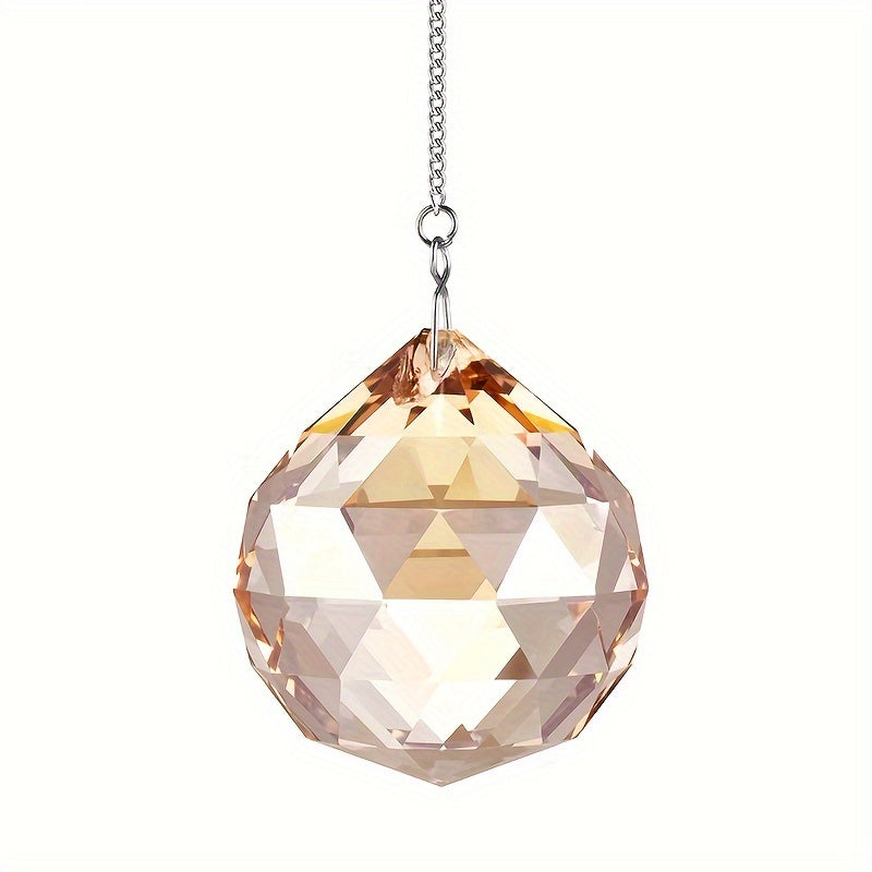 UNICI Crystal Suncatcher Prism Ball - Feng Shui Window Hanging Pendant 40mm for Rainbow Catcher