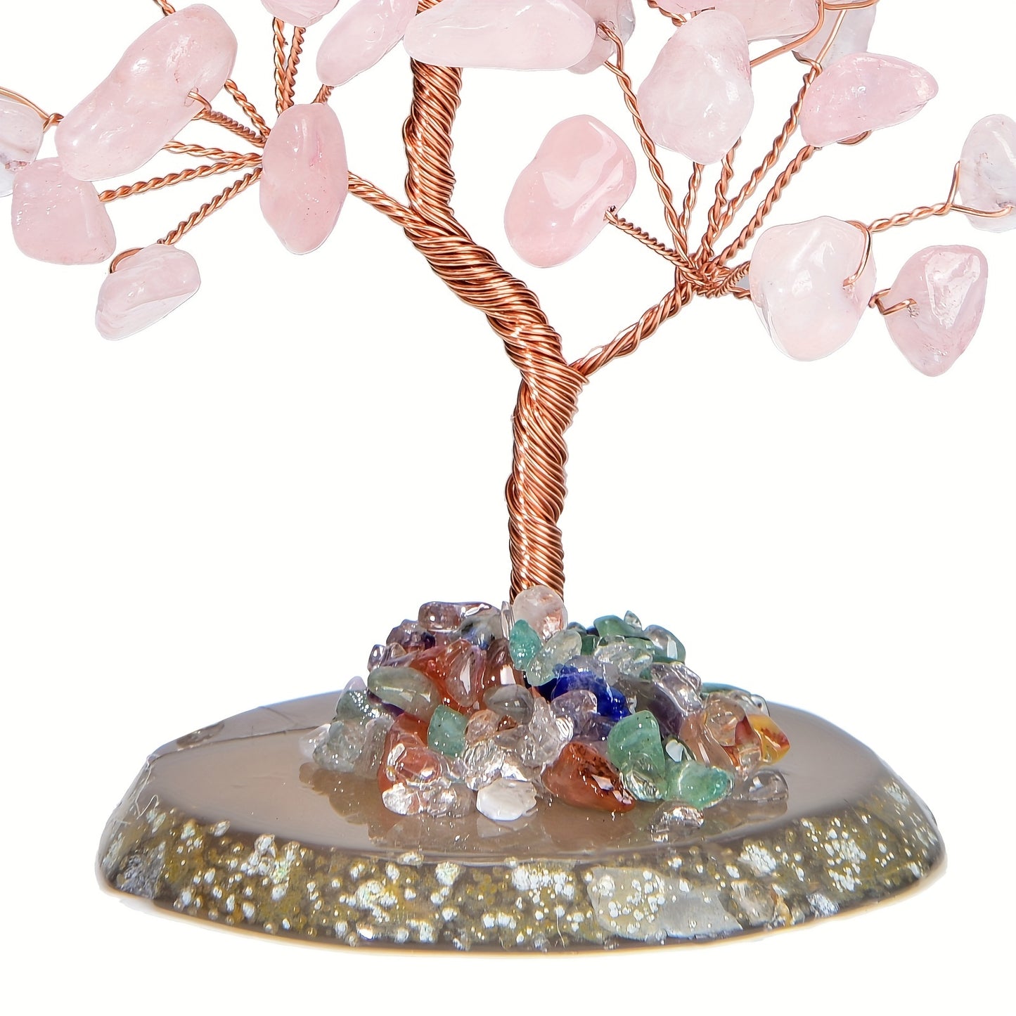 1pc Crystal Tree, Crystal Stone Natural Reiki Crystal Gemstone 7 Chakra Healing Crystal, Shaking Money Tree, Home Office Desk Crystal Decoration Gemstone Energy Decoration Reiki Luck Crystal Gift Home Decor Simulation Plant S