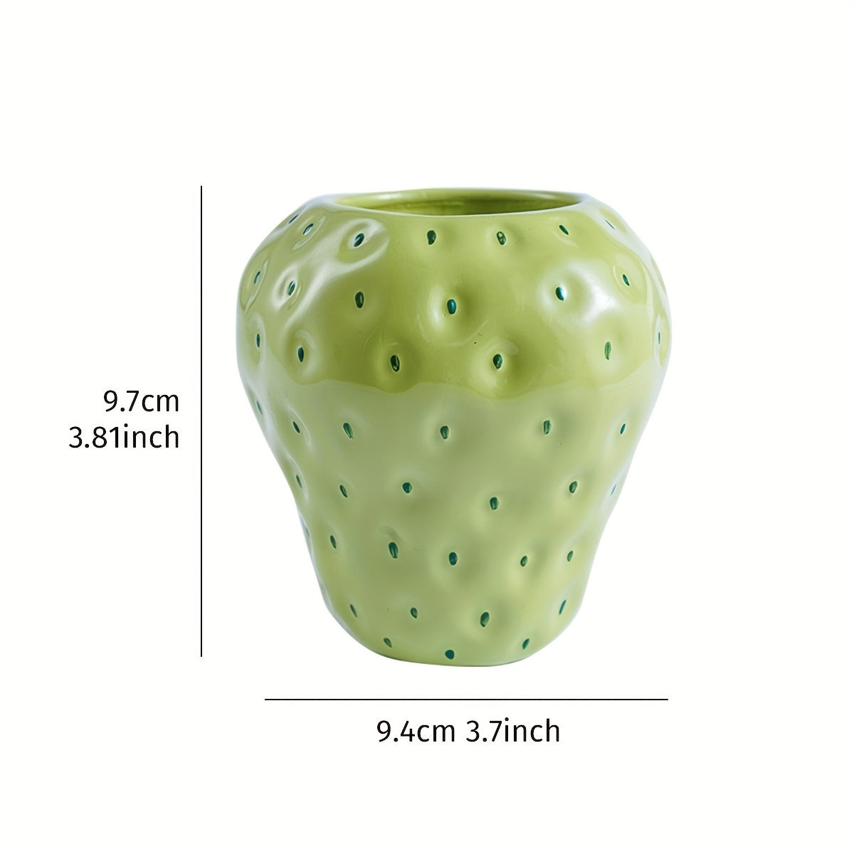 1pc, Handcrafted Resin Strawberry Vase - Perfect for Home Decor, Weddings, and More!