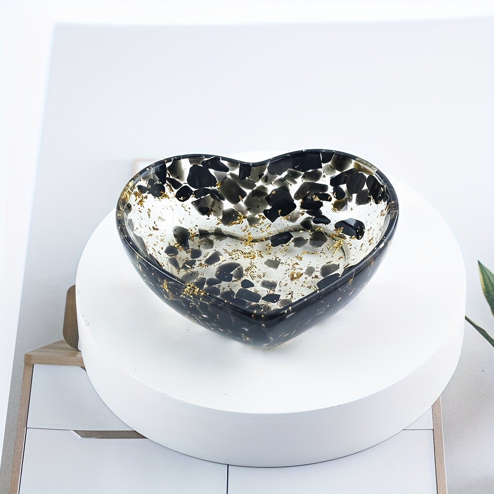 Handmade Resin Love Bowl, Anime-Themed Crystal Jewelry, Versatile Indoor & Outdoor Decor, Ideal for Christmas, Halloween, Easter, Hanukkah, Thanksgiving - No Electricity Needed