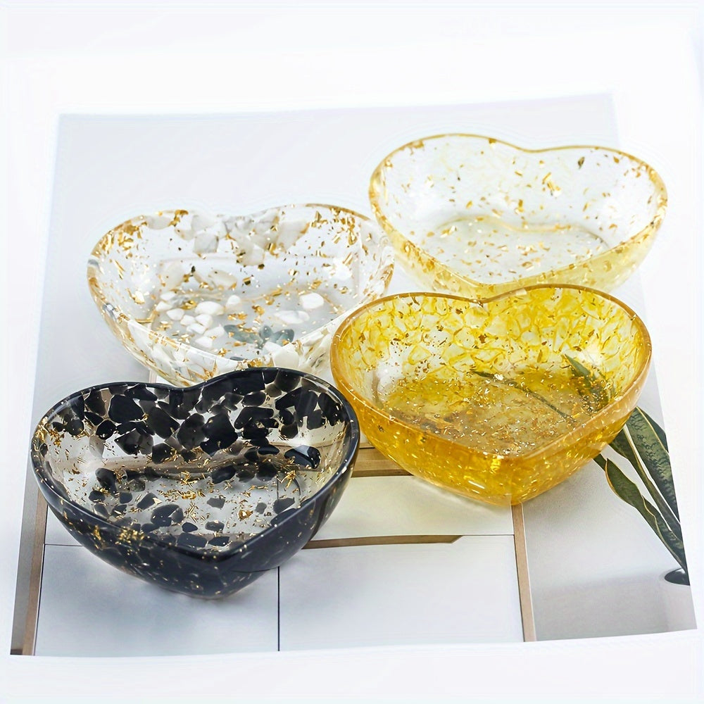 Handmade Resin Love Bowl, Anime-Themed Crystal Jewelry, Versatile Indoor & Outdoor Decor, Ideal for Christmas, Halloween, Easter, Hanukkah, Thanksgiving - No Electricity Needed