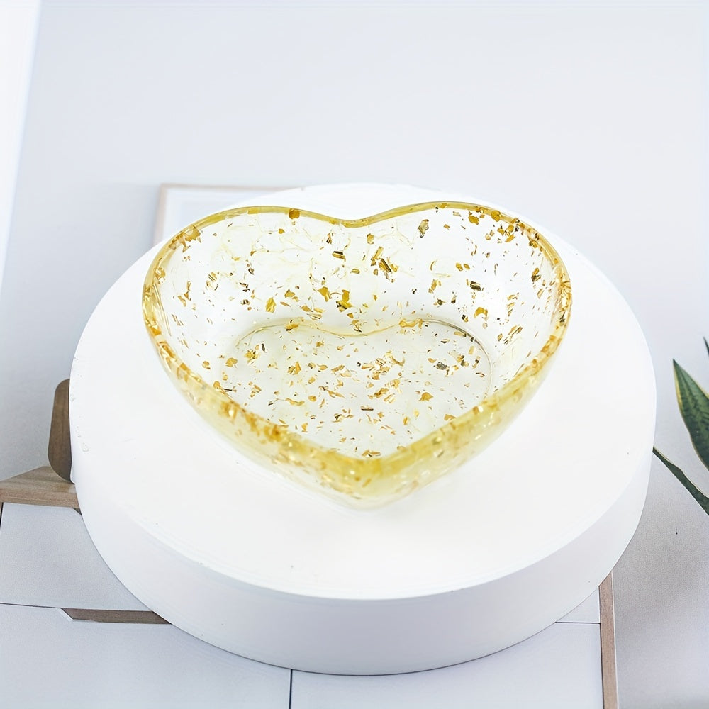 Handmade Resin Love Bowl, Anime-Themed Crystal Jewelry, Versatile Indoor & Outdoor Decor, Ideal for Christmas, Halloween, Easter, Hanukkah, Thanksgiving - No Electricity Needed