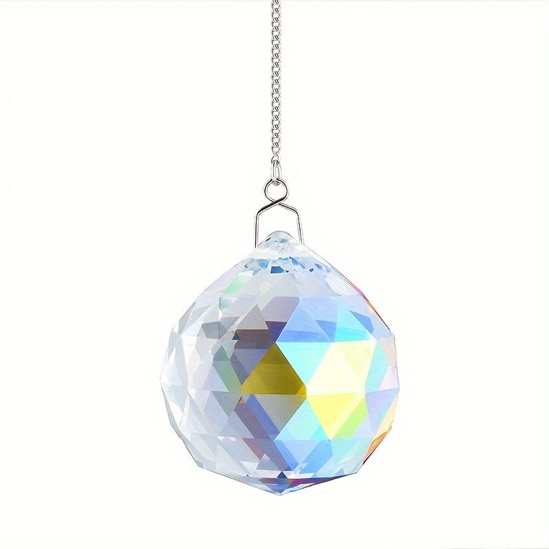 UNICI Crystal Suncatcher Prism Ball - Feng Shui Window Hanging Pendant 40mm for Rainbow Catcher