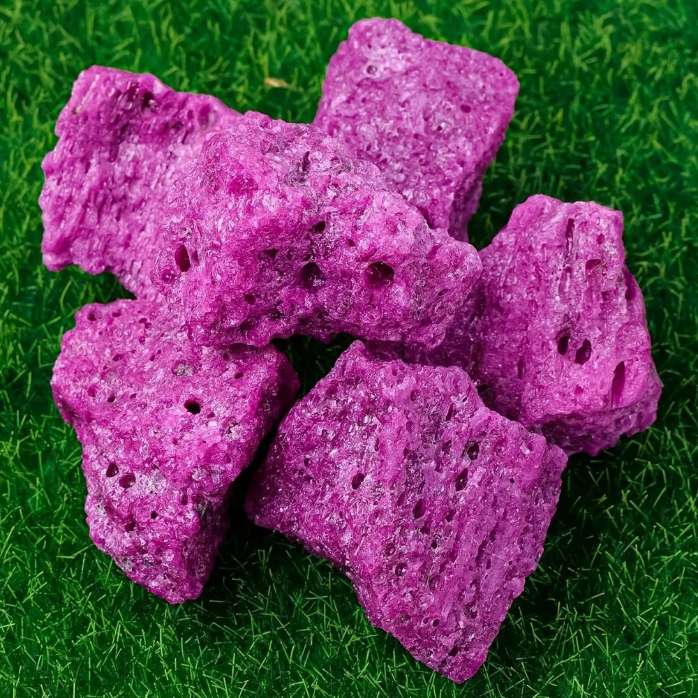 Natural Red Corundum Ruby – Healing Stone for Jewelry Making & Aquarium Decor