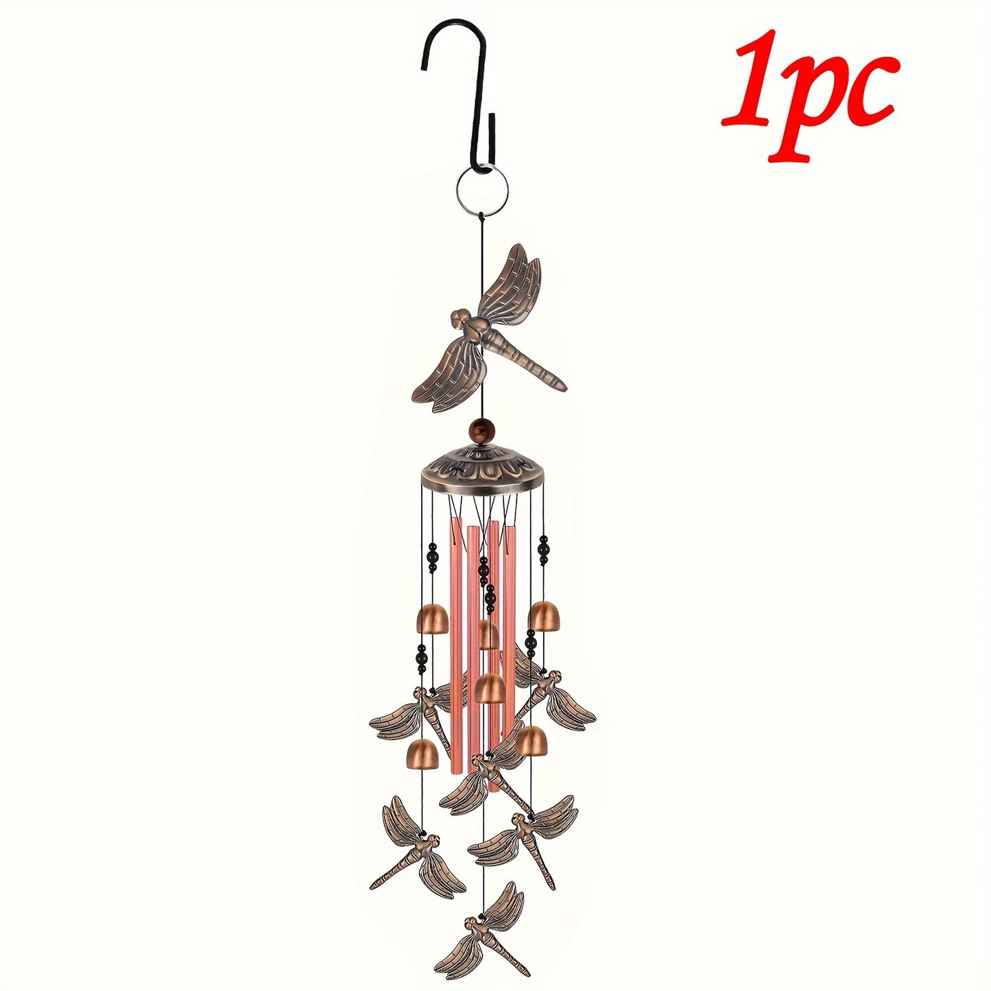 1set, Dragonfly Wind Chimes Decor, Wind Chime, Dragonfly Wind Bell, Dragonfly Decoration Wind Chimes, Home, Indoor, Yard, Patio, Festival, Garden, Outdoor Decoration, Gift For Mom