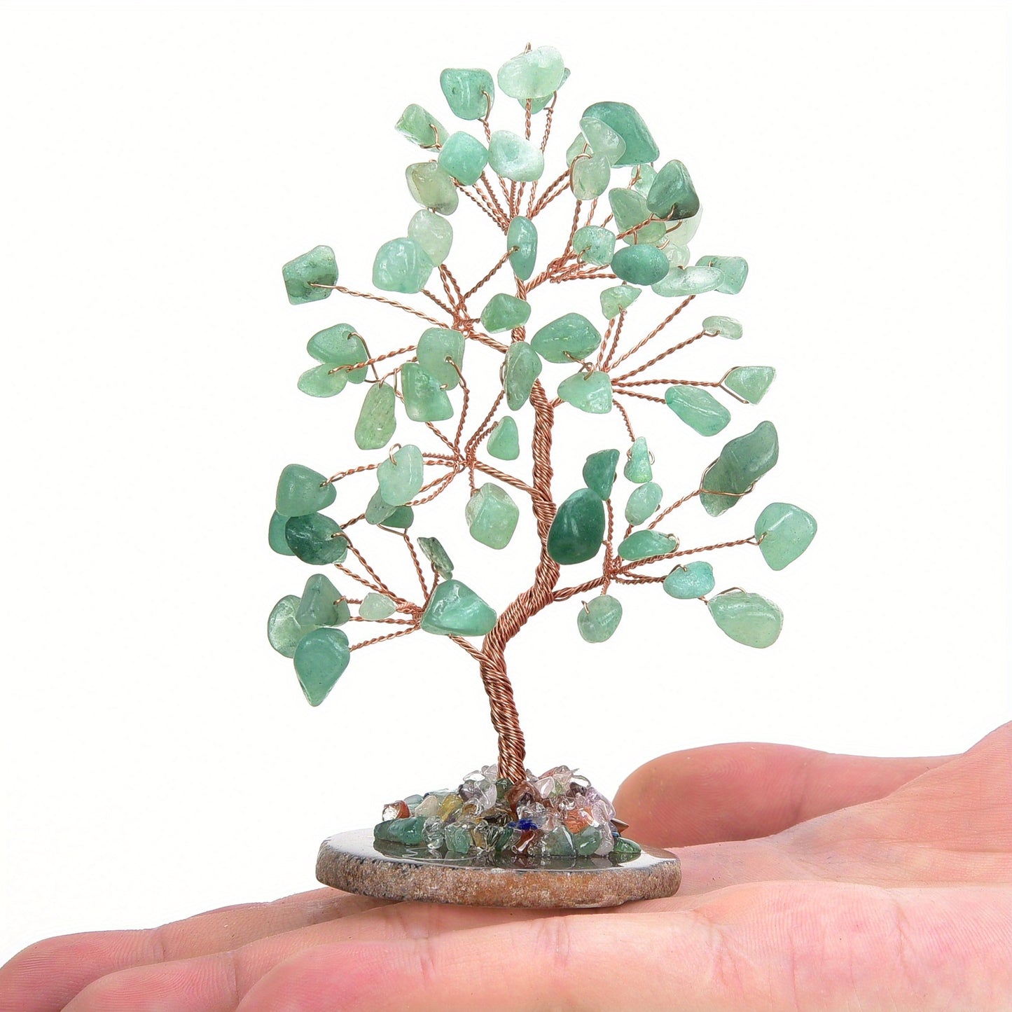 1pc Crystal Tree, Crystal Stone Natural Reiki Crystal Gemstone 7 Chakra Healing Crystal, Shaking Money Tree, Home Office Desk Crystal Decoration Gemstone Energy Decoration Reiki Luck Crystal Gift Home Decor Simulation Plant S