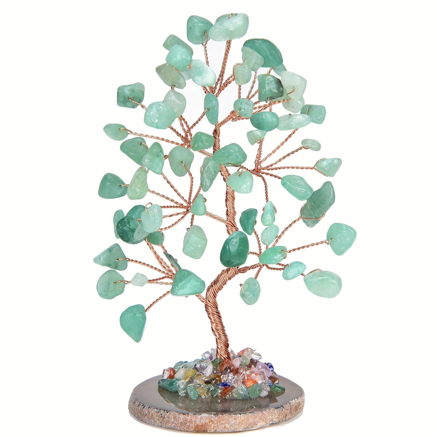 1pc Crystal Tree, Crystal Stone Natural Reiki Crystal Gemstone 7 Chakra Healing Crystal, Shaking Money Tree, Home Office Desk Crystal Decoration Gemstone Energy Decoration Reiki Luck Crystal Gift Home Decor Simulation Plant S