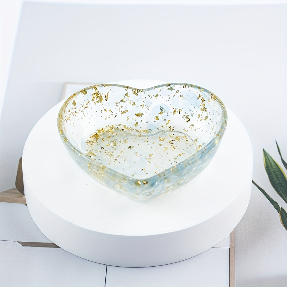Handmade Resin Love Bowl, Anime-Themed Crystal Jewelry, Versatile Indoor & Outdoor Decor, Ideal for Christmas, Halloween, Easter, Hanukkah, Thanksgiving - No Electricity Needed