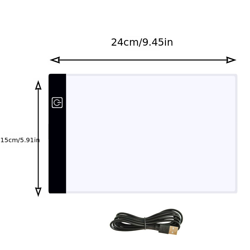 A2/A3/A4/A5 Copy Board Three Layers Dimmable Led Light Pad Eye Protection Easier Drawing Board Pad Tracing Light Box For Rhinestone Painting Thanksgiving, Christmas Gift Easter Gift -winter, new year