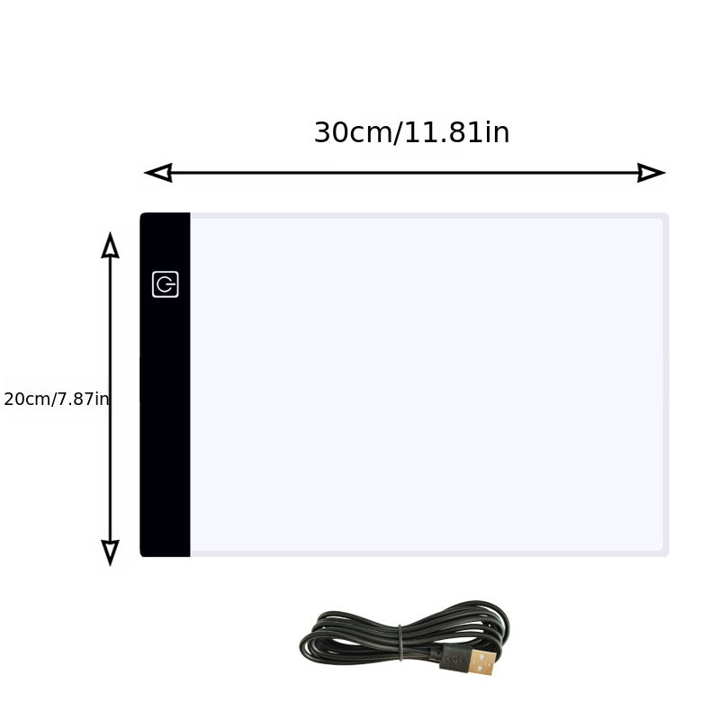A2/A3/A4/A5 Copy Board Three Layers Dimmable Led Light Pad Eye Protection Easier Drawing Board Pad Tracing Light Box For Rhinestone Painting Thanksgiving, Christmas Gift Easter Gift -winter, new year