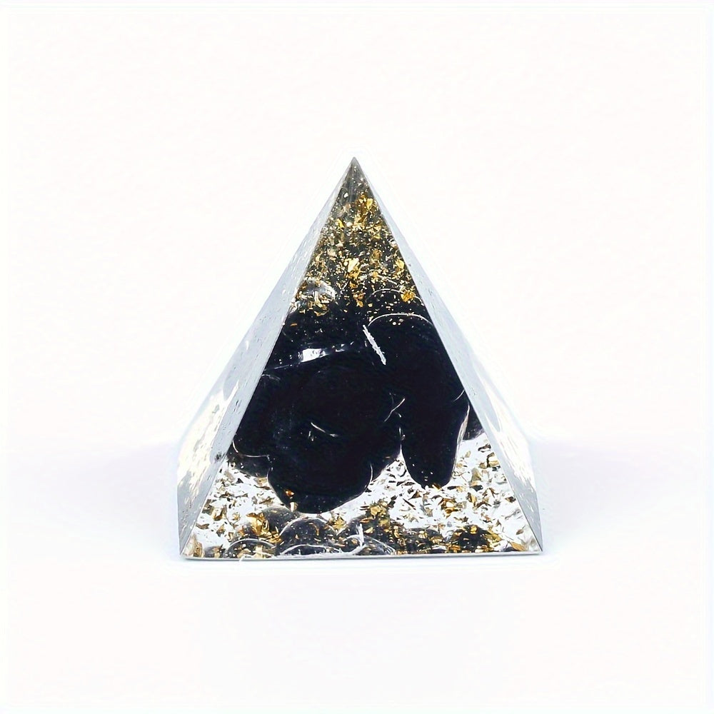 1pc 3cm Crystal Crushed Stone Ornament, Collectible Figurines Resin Drop Glue Desktop Small Ornament, Creative Holiday Gift, Tabletop Decoration, Christmas Gift