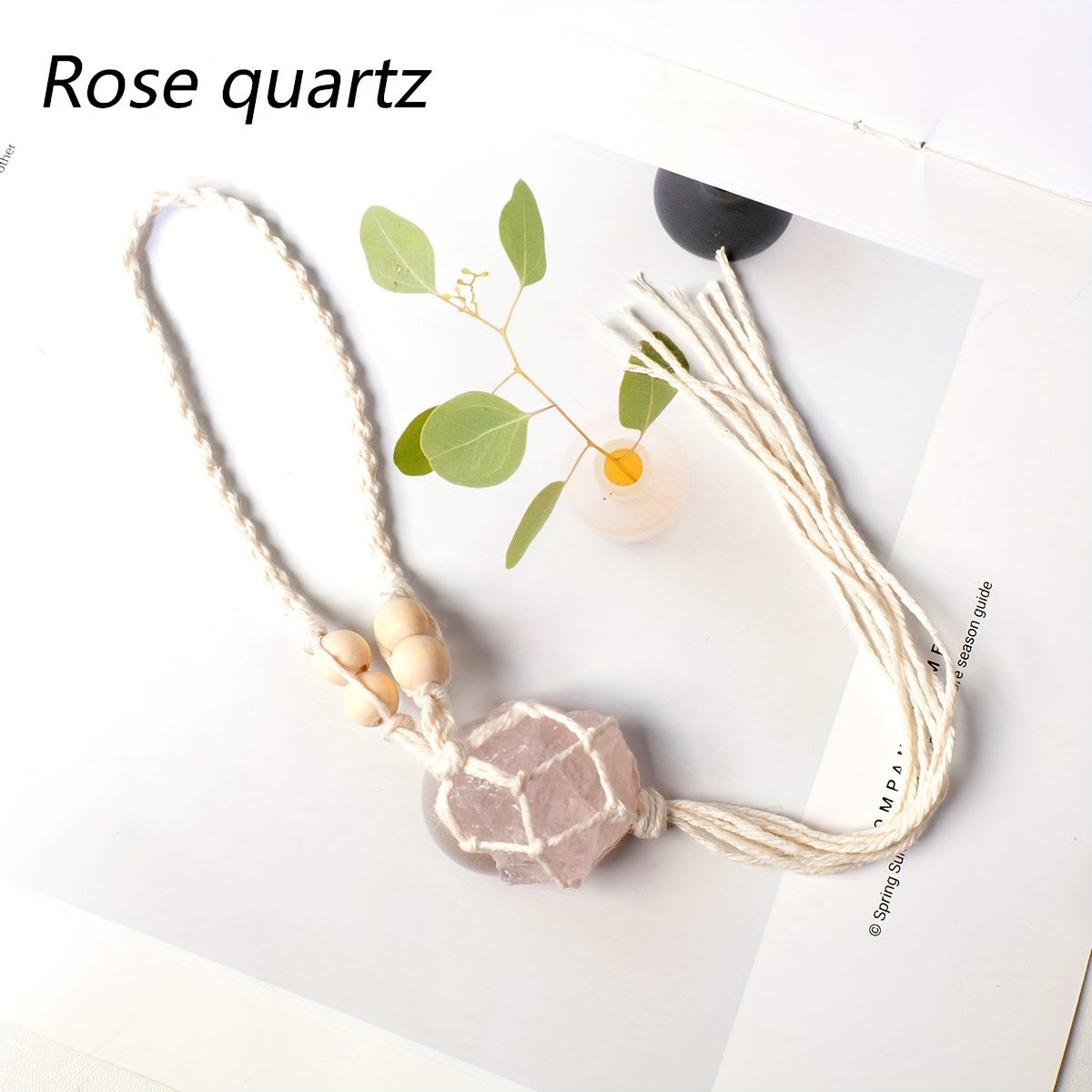1pc Handmade Natural Crystal Rough Stone Car Pendant - Unique Irregular Shape Home Decoration, No Power Supply, No Feathers, Suitable for All Occasions