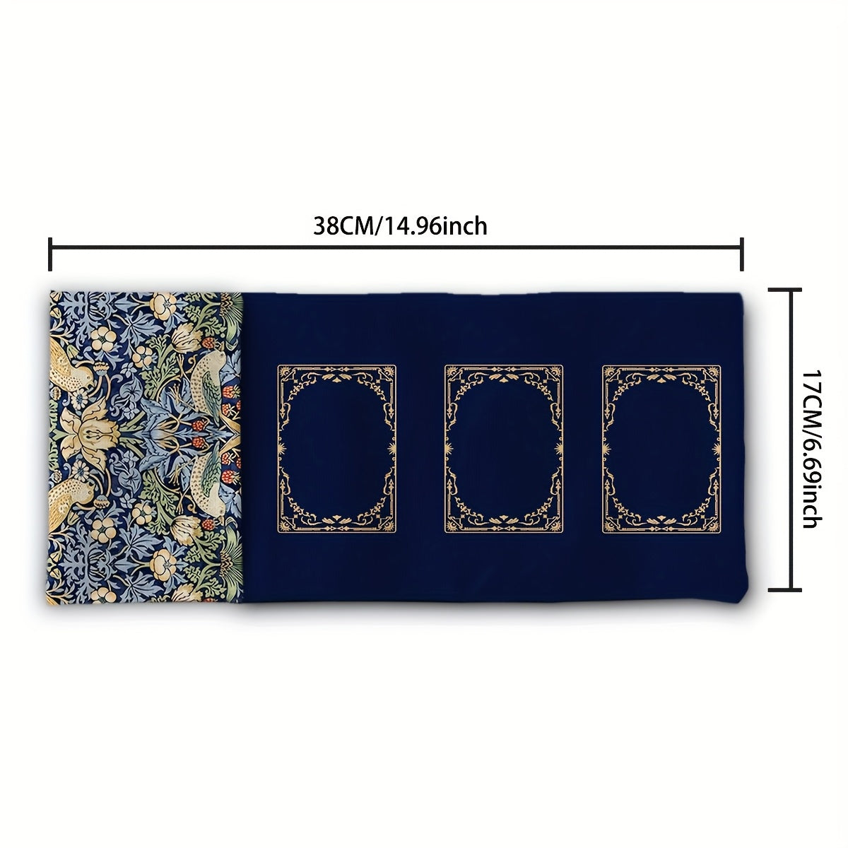 1pc Morris Pattern Tarot Storage Bag, Floral & Animal Elements Gift Pouch, Mystical Deluxe Storage Bag, Divination Tool Ornament, for Witchcraft Astrology Supplies, Suitable for Festive Gatherings, Gifts, Essential Holiday Pr