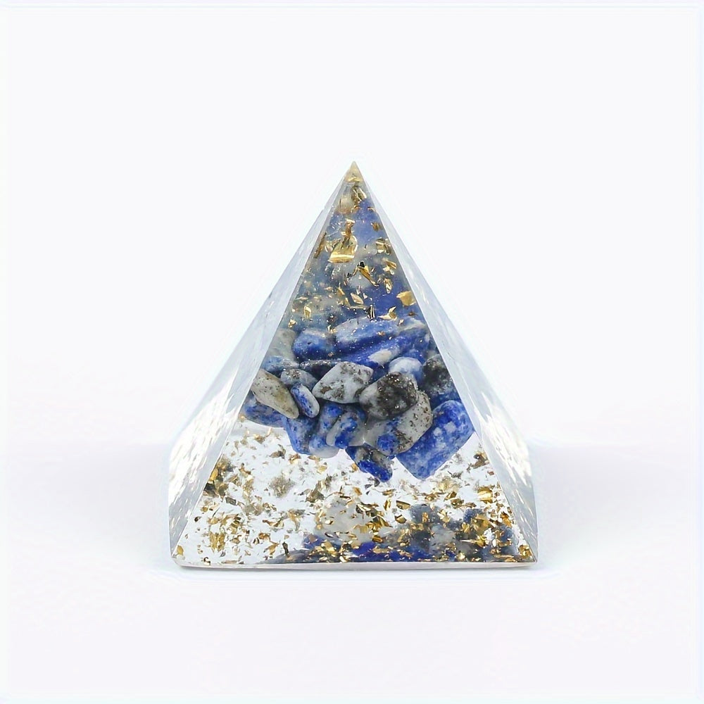 1pc 3cm Crystal Crushed Stone Ornament, Collectible Figurines Resin Drop Glue Desktop Small Ornament, Creative Holiday Gift, Tabletop Decoration, Christmas Gift