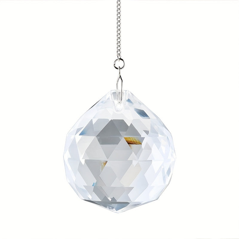 UNICI Crystal Suncatcher Prism Ball - Feng Shui Window Hanging Pendant 40mm for Rainbow Catcher