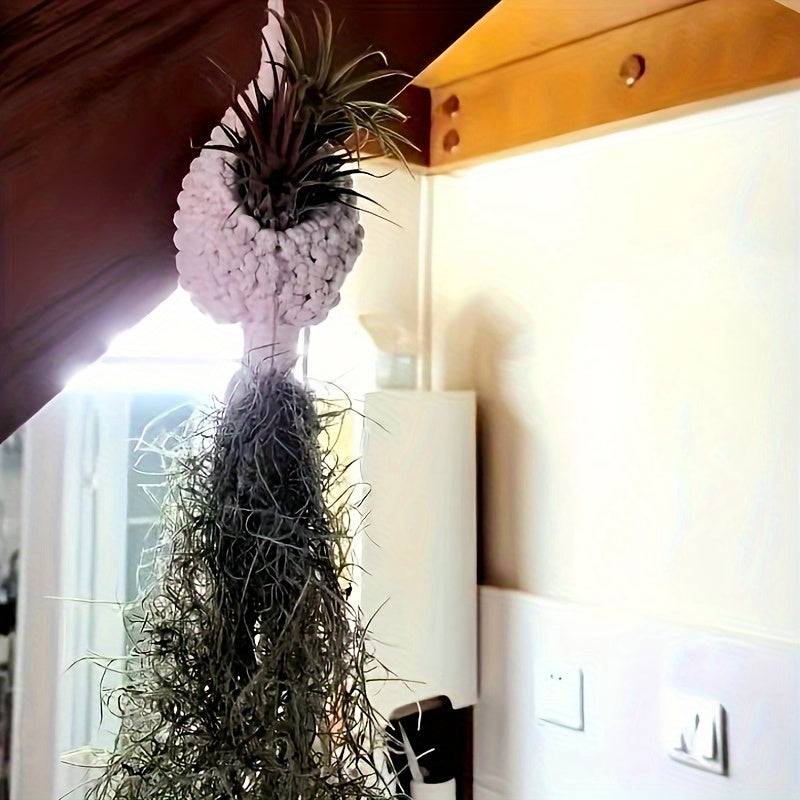 Gounong Handmade 1/2/3pcs, Indoor Small Plants, Bohemian Home Decoration Room Decoration Garden Indoor Garden, Hanging Flower Pots, Indoor Jungle, Bohemian Hanging Plants Hanging Air Plants Hanging Basket,