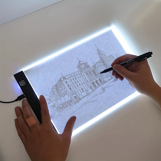 A2/A3/A4/A5 Copy Board Three Layers Dimmable Led Light Pad Eye Protection Easier Drawing Board Pad Tracing Light Box For Rhinestone Painting Thanksgiving, Christmas Gift Easter Gift -winter, new year