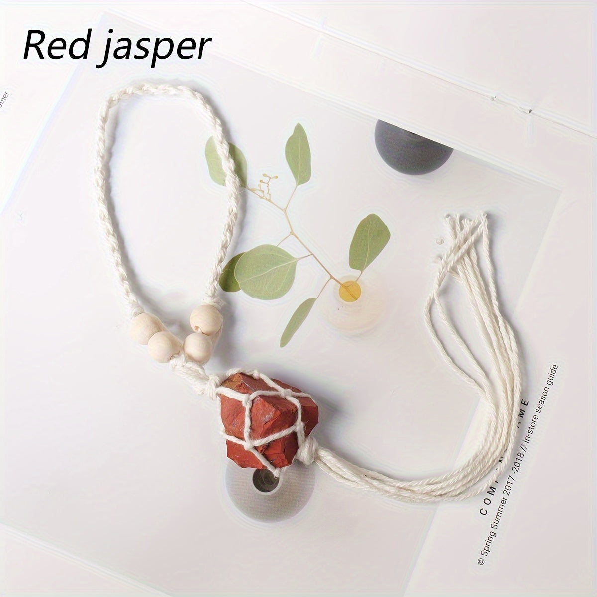 1pc Handmade Natural Crystal Rough Stone Car Pendant - Unique Irregular Shape Home Decoration, No Power Supply, No Feathers, Suitable for All Occasions