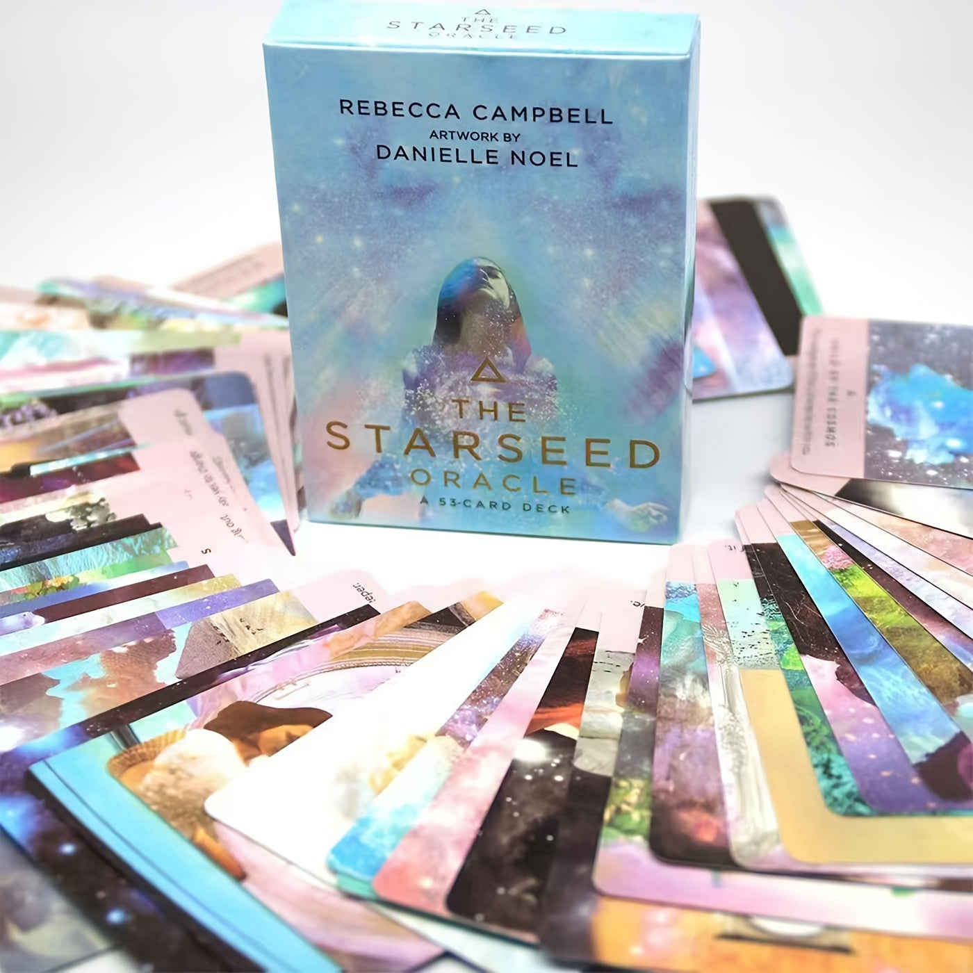 The Starseed Oracle 55-Card Tarot Deck, Card Stock Material, Spiritual Guidance and Insight Tool, Includes Guidebook
