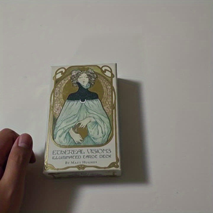 KEPNOY Ethereal Visions Tarot Deck - 78 Cards, Standard Size, Fortune Telling & Party Game, Perfect for Halloween, Thanksgiving, Christmas Gifts