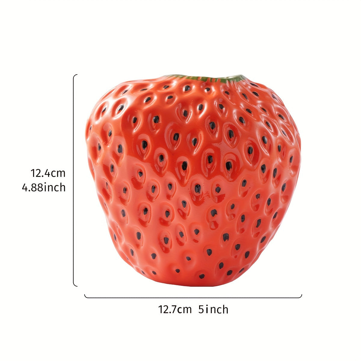 1pc, Handcrafted Resin Strawberry Vase - Perfect for Home Decor, Weddings, and More!