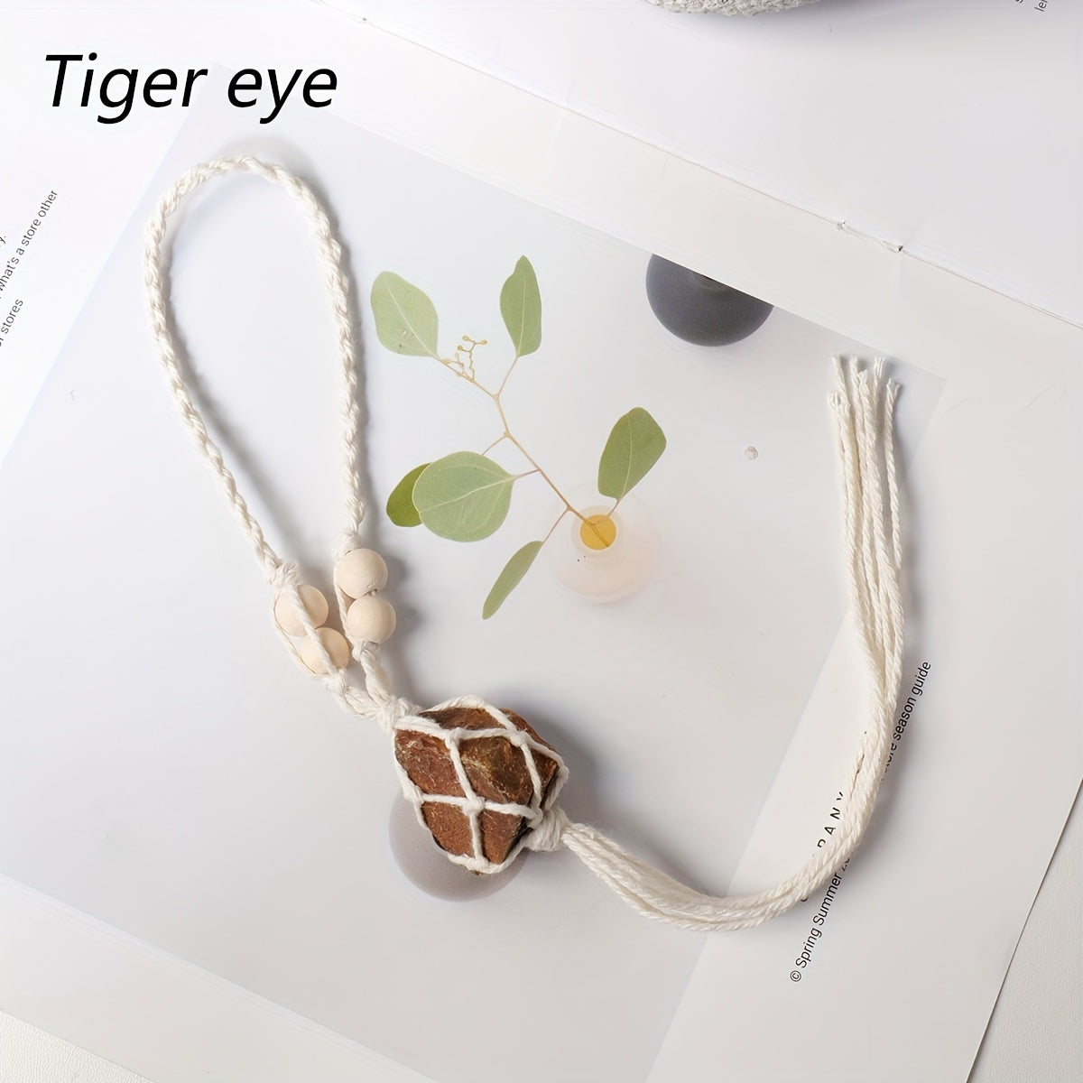 1pc Handmade Natural Crystal Rough Stone Car Pendant - Unique Irregular Shape Home Decoration, No Power Supply, No Feathers, Suitable for All Occasions