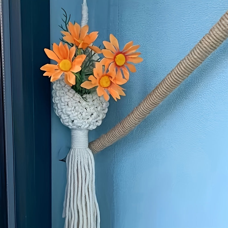 Gounong Handmade 1/2/3pcs, Indoor Small Plants, Bohemian Home Decoration Room Decoration Garden Indoor Garden, Hanging Flower Pots, Indoor Jungle, Bohemian Hanging Plants Hanging Air Plants Hanging Basket,