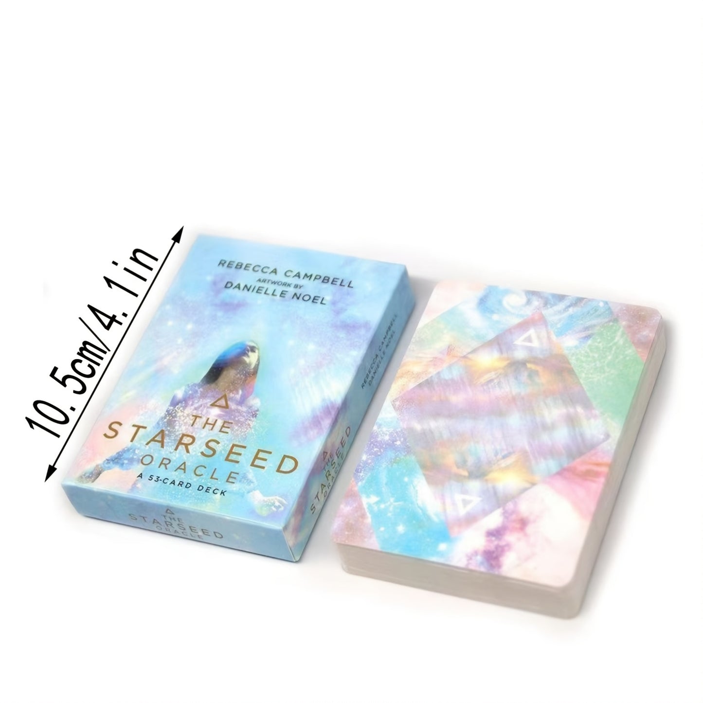 The Starseed Oracle 55-Card Tarot Deck, Card Stock Material, Spiritual Guidance and Insight Tool, Includes Guidebook