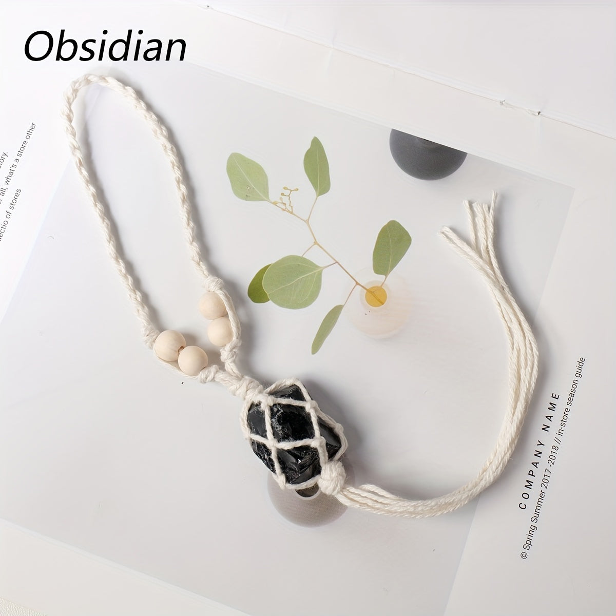 1pc Handmade Natural Crystal Rough Stone Car Pendant - Unique Irregular Shape Home Decoration, No Power Supply, No Feathers, Suitable for All Occasions