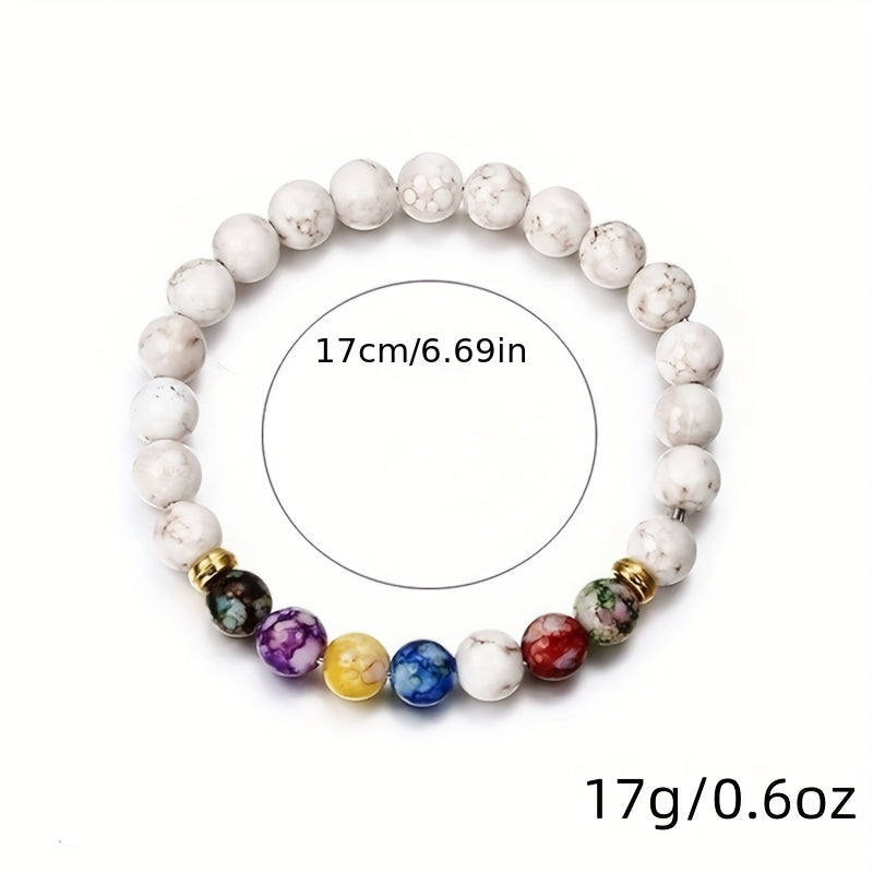 Colorful Lava Stone Bracelet