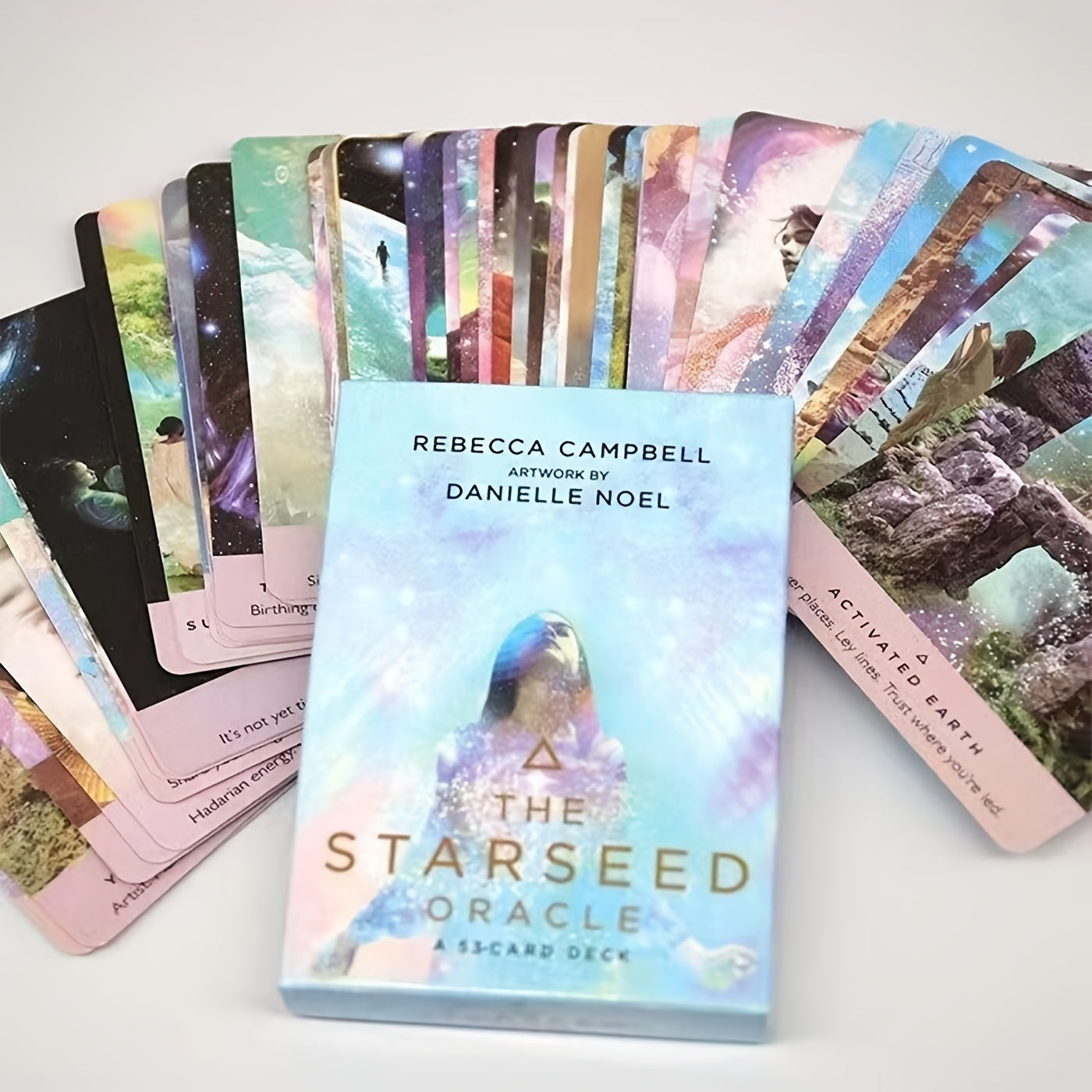 The Starseed Oracle 55-Card Tarot Deck, Card Stock Material, Spiritual Guidance and Insight Tool, Includes Guidebook