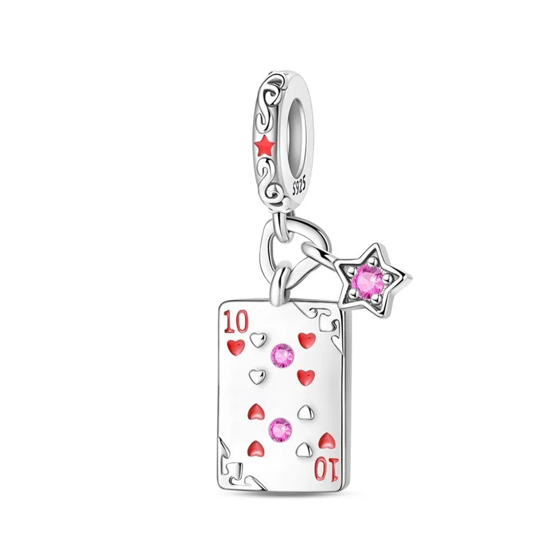 925 Sterling Silver Classic Sun Moon Stars Magic Tarot Charms Pendants For Women Fit 925 Original Bracelets DIY Jewelry