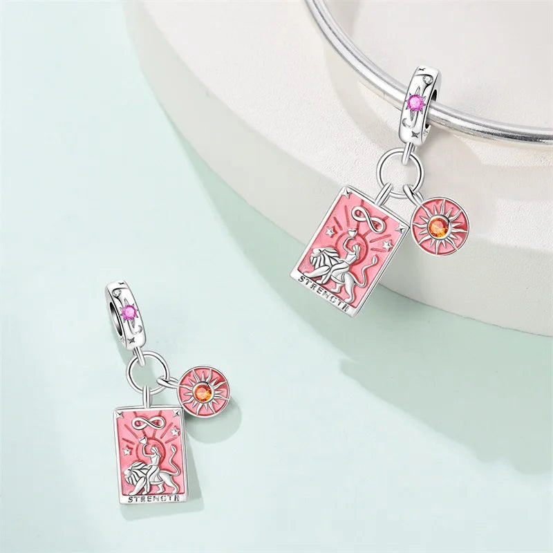 925 Sterling Silver Classic Sun Moon Stars Magic Tarot Charms Pendants For Women Fit 925 Original Bracelets DIY Jewelry