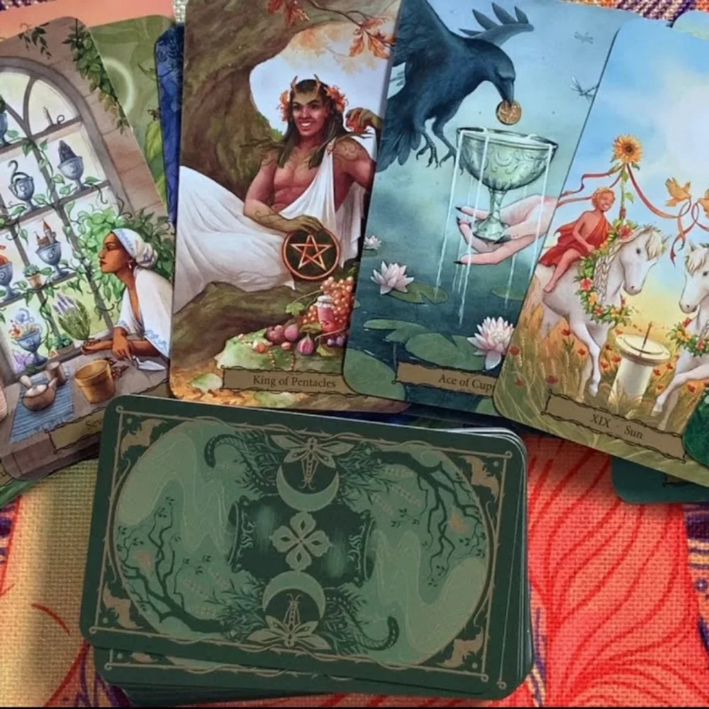 Tarot of The Witch's Garden 78 Pcs Cards Manifestation and Magic Await You In The Witch's Garden