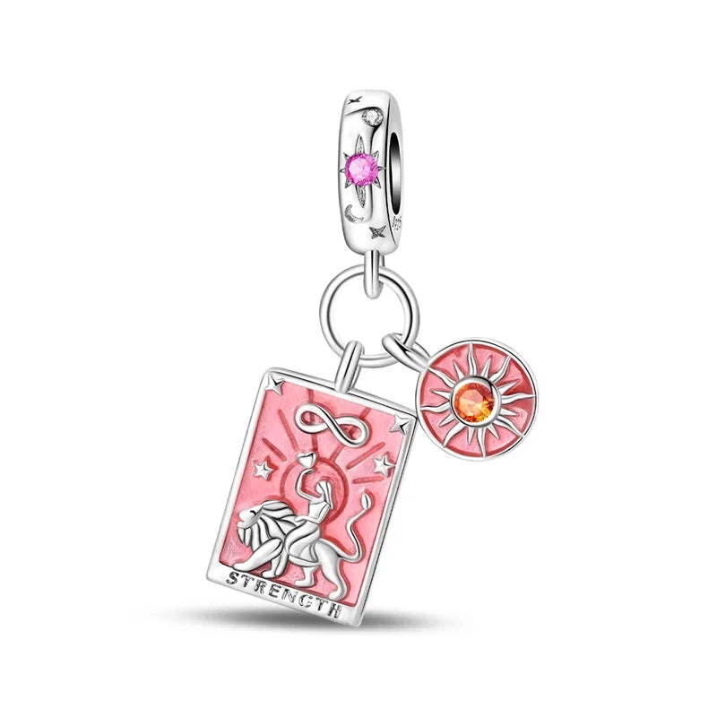 925 Sterling Silver Classic Sun Moon Stars Magic Tarot Charms Pendants For Women Fit 925 Original Bracelets DIY Jewelry