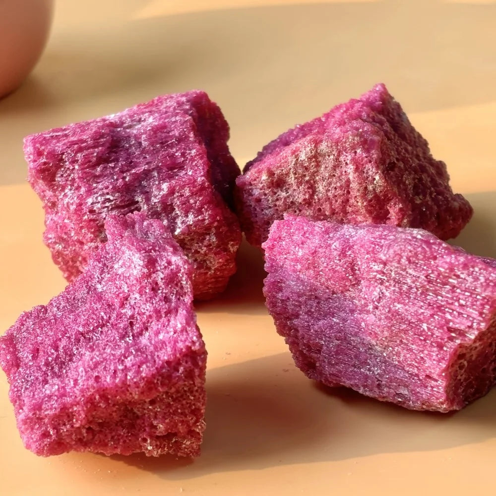 Natural Red Corundum Ruby – Healing Stone for Jewelry Making & Aquarium Decor
