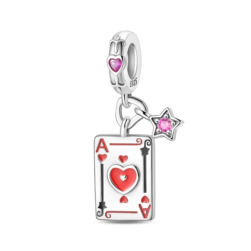 925 Sterling Silver Classic Sun Moon Stars Magic Tarot Charms Pendants For Women Fit 925 Original Bracelets DIY Jewelry