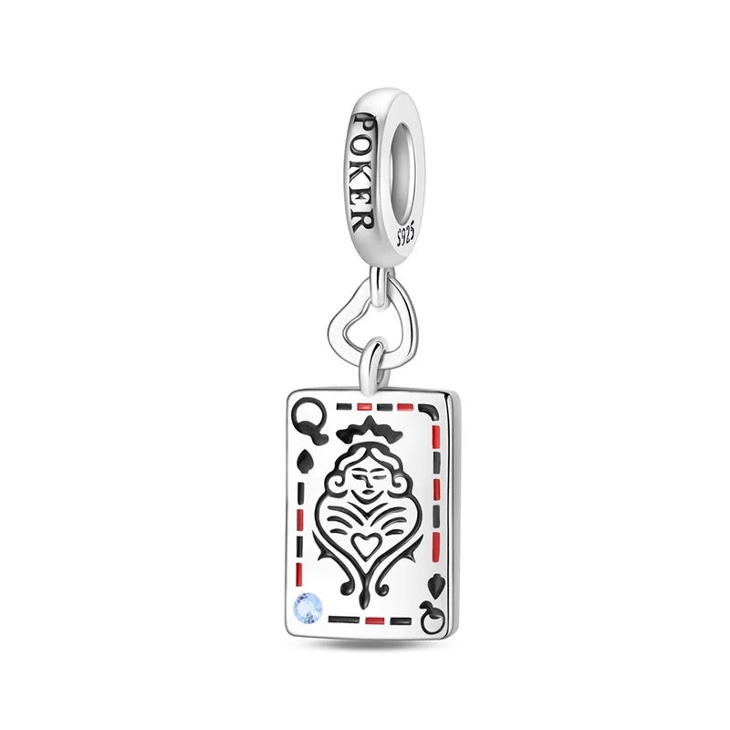 925 Sterling Silver Classic Sun Moon Stars Magic Tarot Charms Pendants For Women Fit 925 Original Bracelets DIY Jewelry