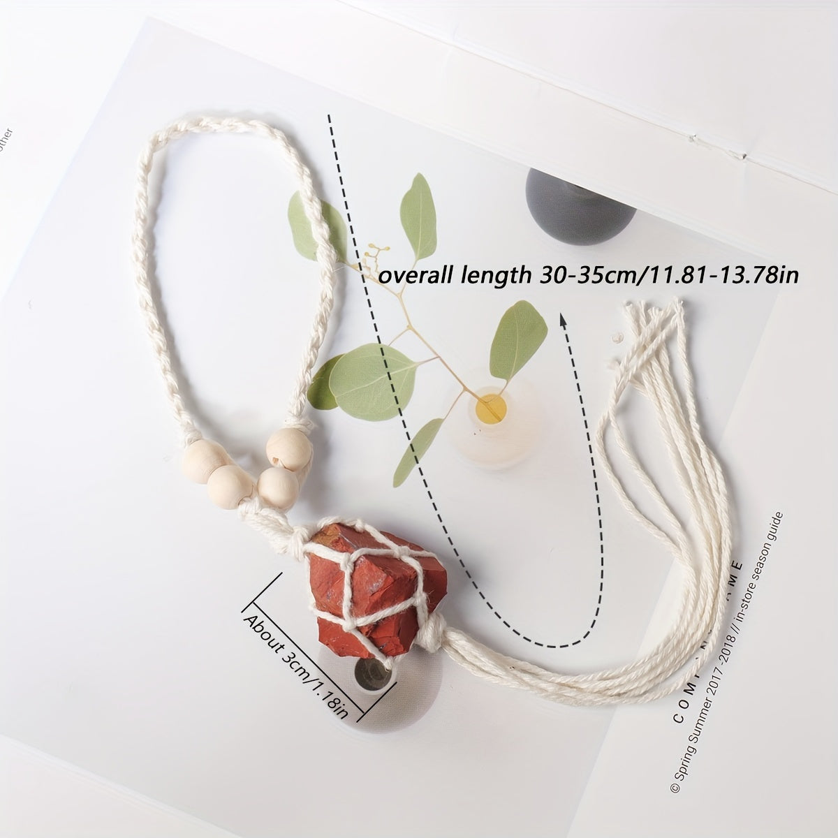 1pc Handmade Natural Crystal Rough Stone Car Pendant - Unique Irregular Shape Home Decoration, No Power Supply, No Feathers, Suitable for All Occasions