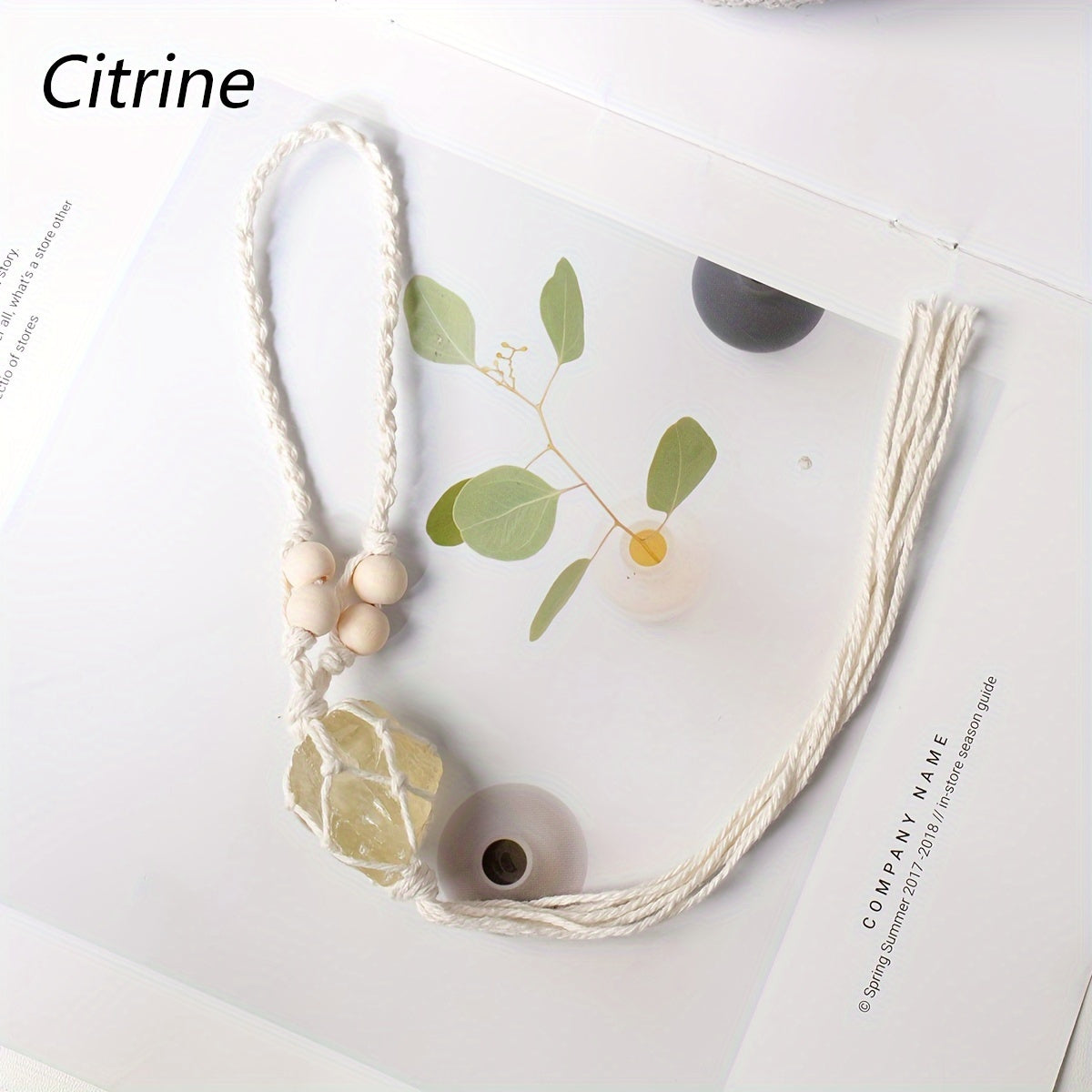 1pc Handmade Natural Crystal Rough Stone Car Pendant - Unique Irregular Shape Home Decoration, No Power Supply, No Feathers, Suitable for All Occasions