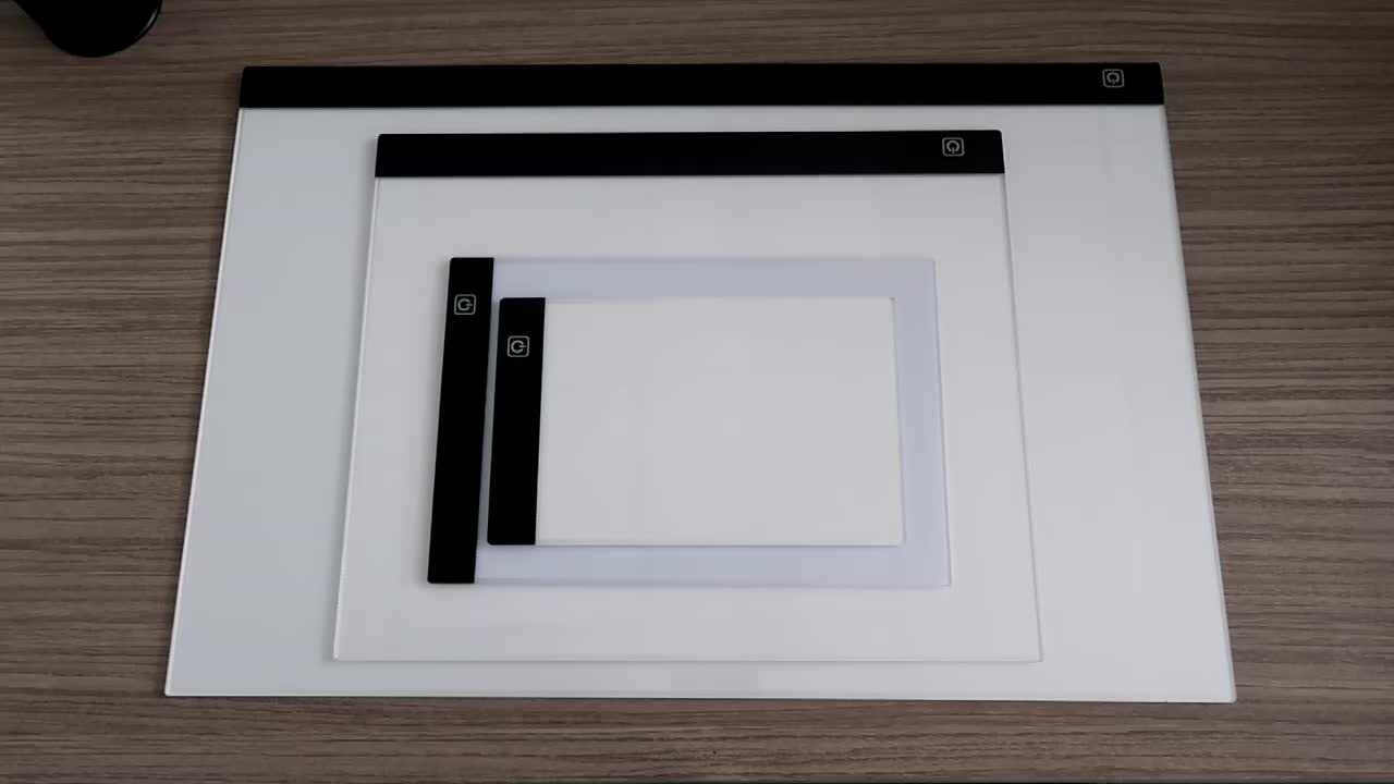 A2/A3/A4/A5 Copy Board Three Layers Dimmable Led Light Pad Eye Protection Easier Drawing Board Pad Tracing Light Box For Rhinestone Painting Thanksgiving, Christmas Gift Easter Gift -winter, new year