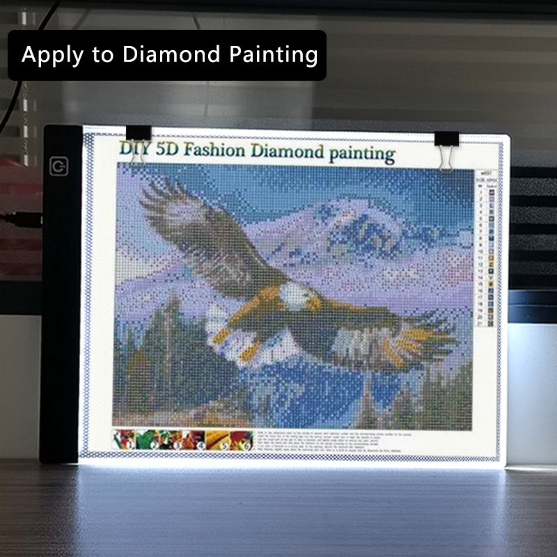 A2/A3/A4/A5 Copy Board Three Layers Dimmable Led Light Pad Eye Protection Easier Drawing Board Pad Tracing Light Box For Rhinestone Painting Thanksgiving, Christmas Gift Easter Gift -winter, new year