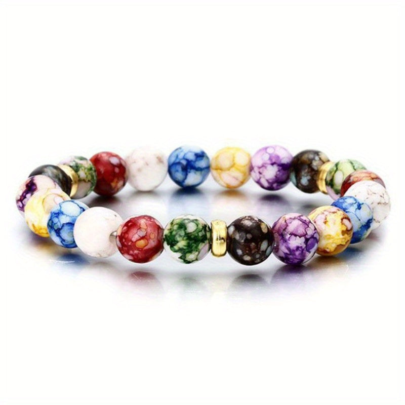Colorful Lava Stone Bracelet