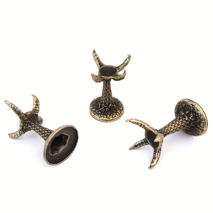 1 Elegant Dragon Claw Crystal Ball Holder - Ornate Metal Base with Textured Finish, Classic Style Home & Office Decor, Ideal for Holiday Gifts, Animal Theme Display (Ball Not Included), Office Decorative Piece|Ornate Decorati