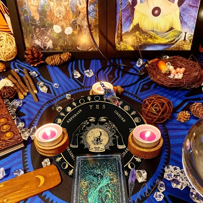 1pc  Wooden Tarot Cards, Fate Divination And Board Game, Unlock Your Future Secrets With These Magic Cards For Leisure Time Entertainment Weary
