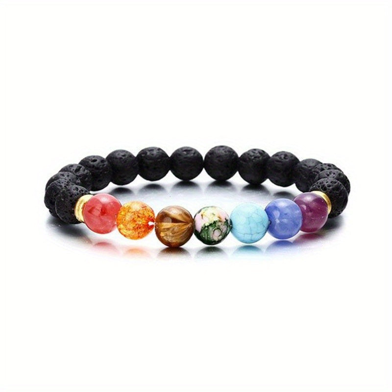 Colorful Lava Stone Bracelet