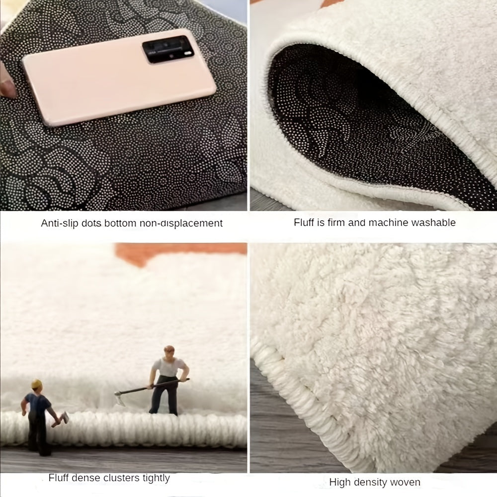 1pc Thickened Anti-slip Carpet, Eye Pattern Bedroom Door Mat, Bathroom Mat for Home Decoration, Living Room Decoration