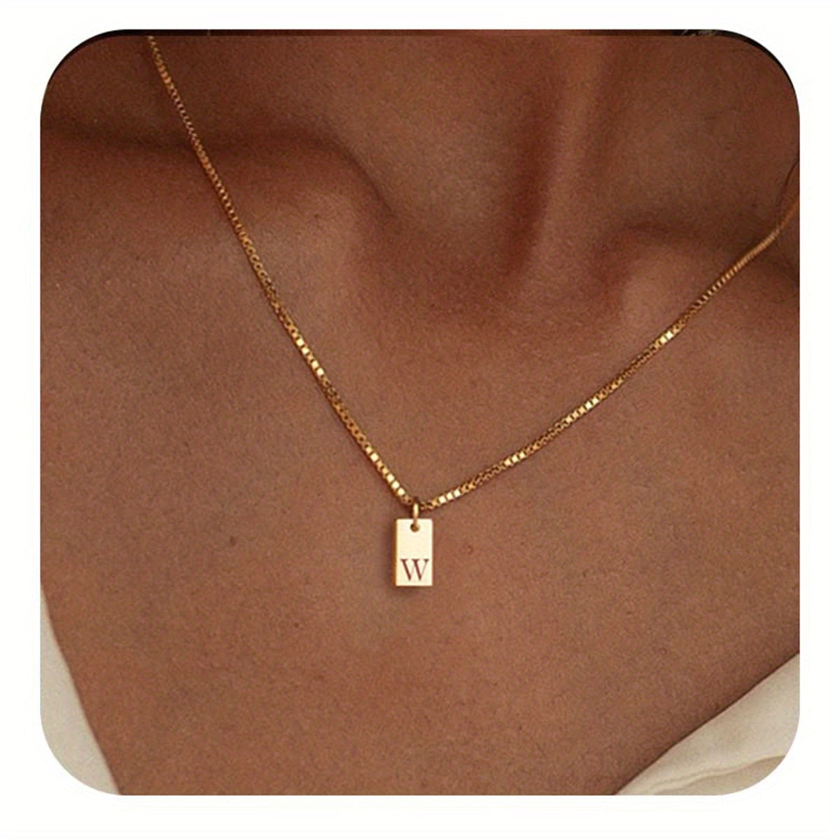 Initials Necklace for Women - 14k Golden Plated Delicate Monogram Pendant, Name Jewelry Gift for Valentine's Day, Everyday Elegance & Year-Round Wear, Necklace, Elegant Accessory, Luxurious Appearance